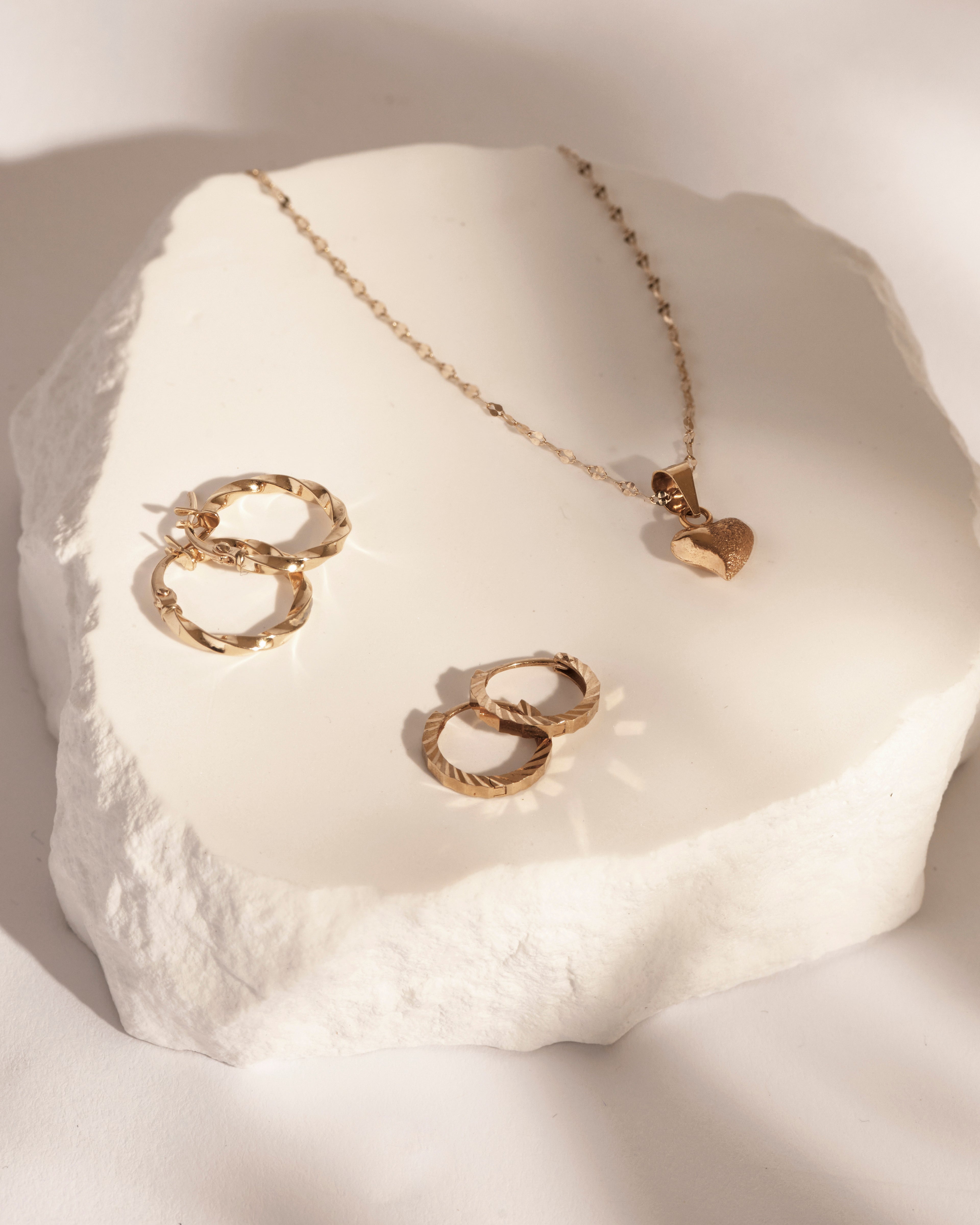 Solirah Twisted Ribbon Hoops — 18K Gold