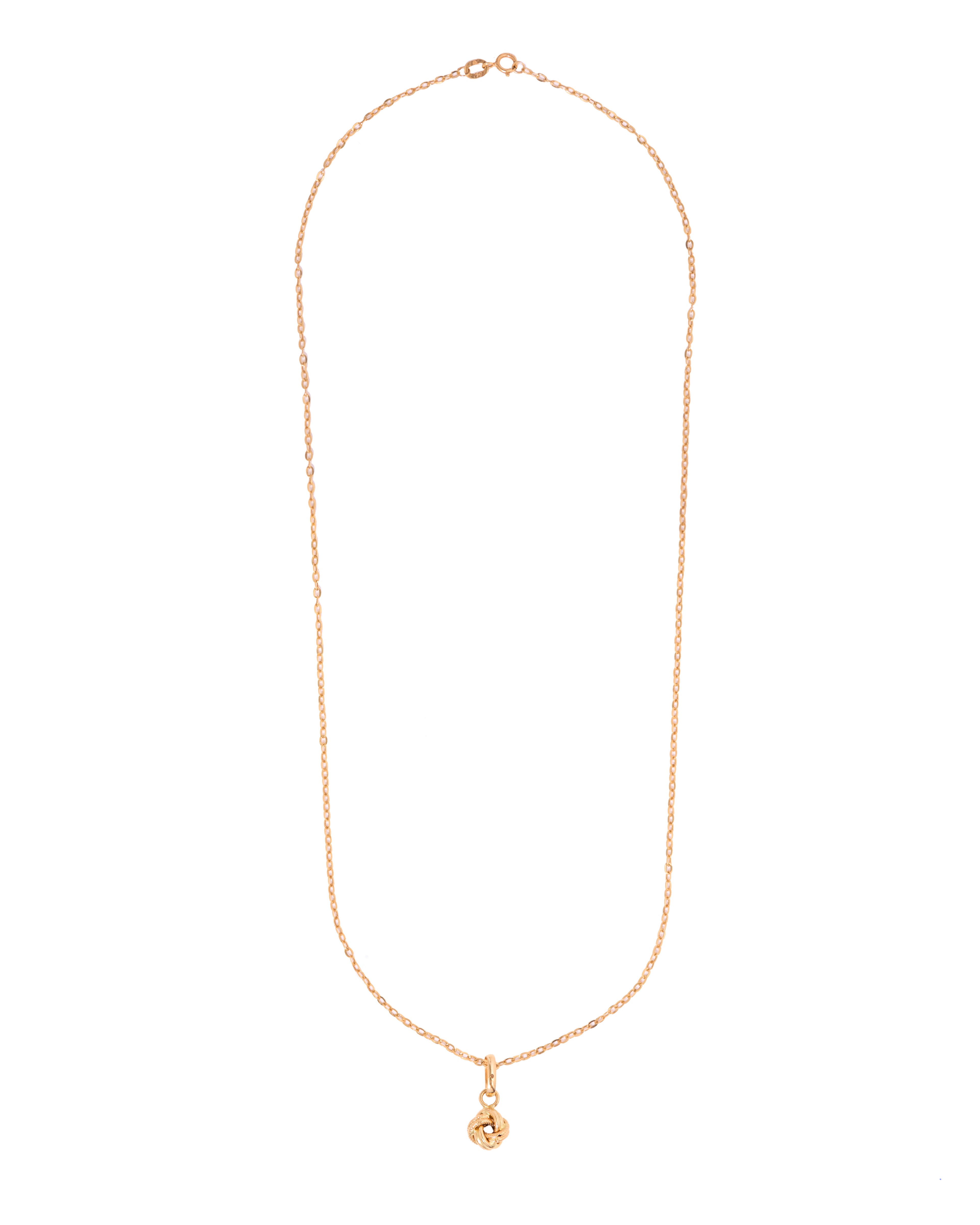 Solirah Signature Knot Necklace – 18K Gold