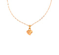 Solirah Textured Heart Necklace – 18K Gold