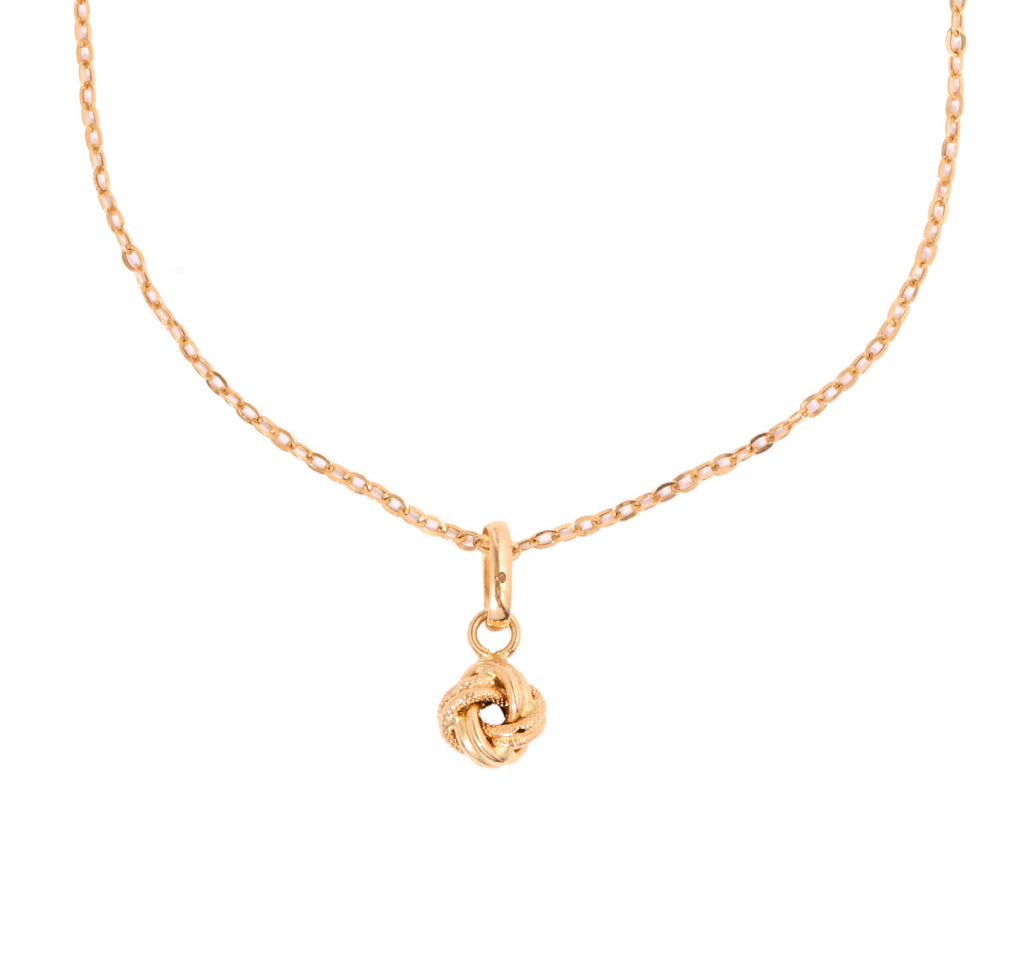 Solirah Signature Knot Necklace – 18K Gold