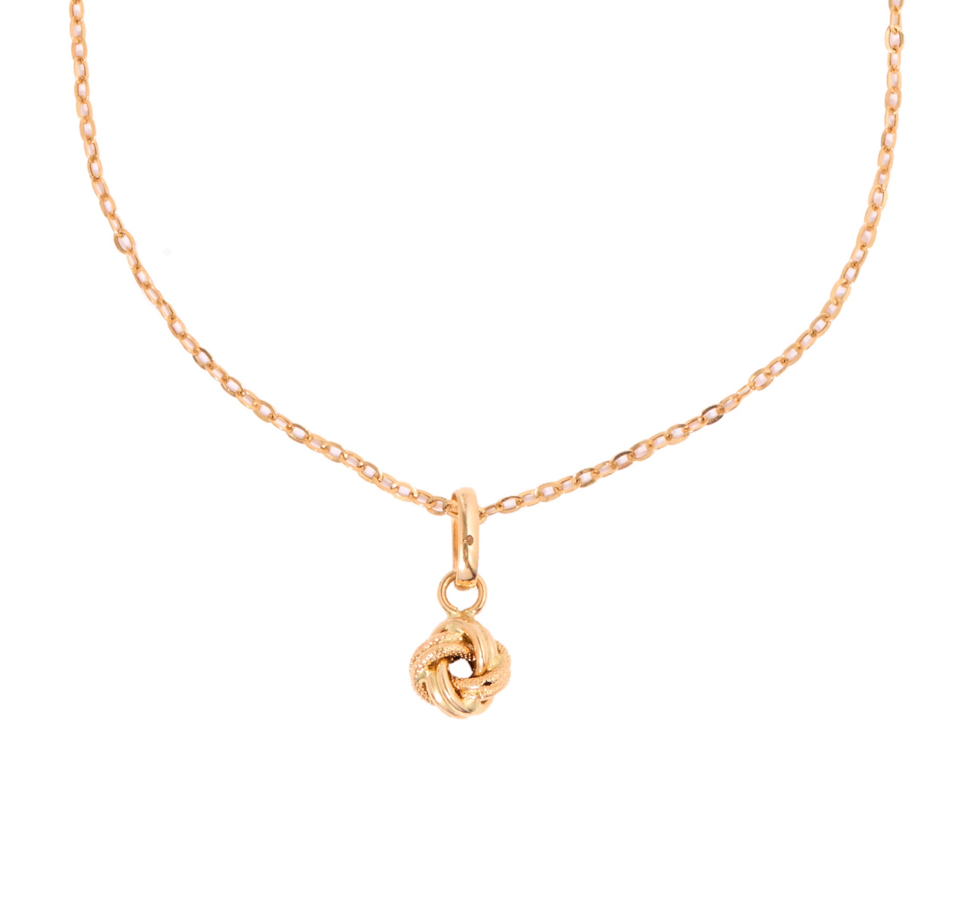 Solirah Signature Knot Necklace – 18K Gold