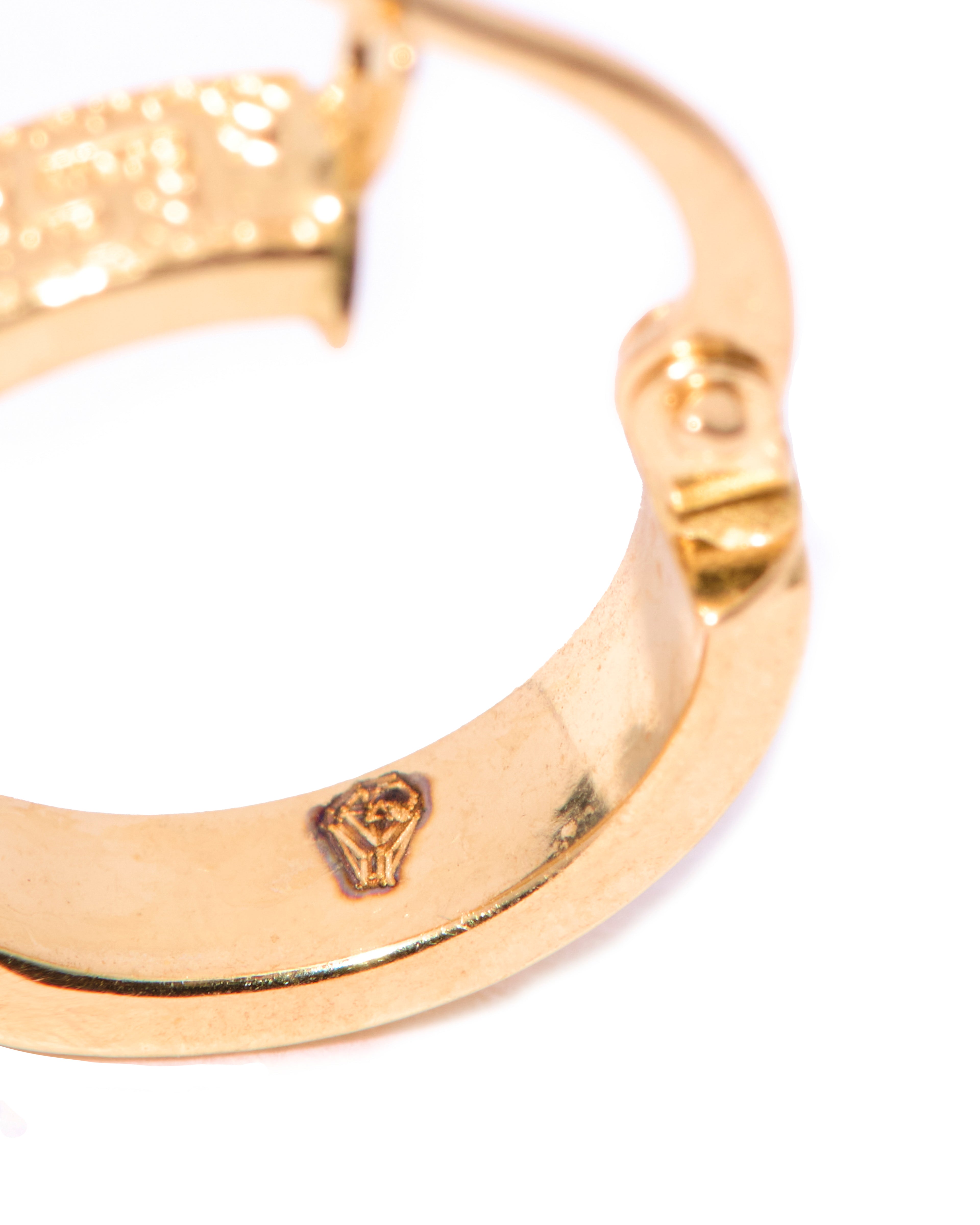 Solirah Heritage Engraved Hoops – 18K Gold