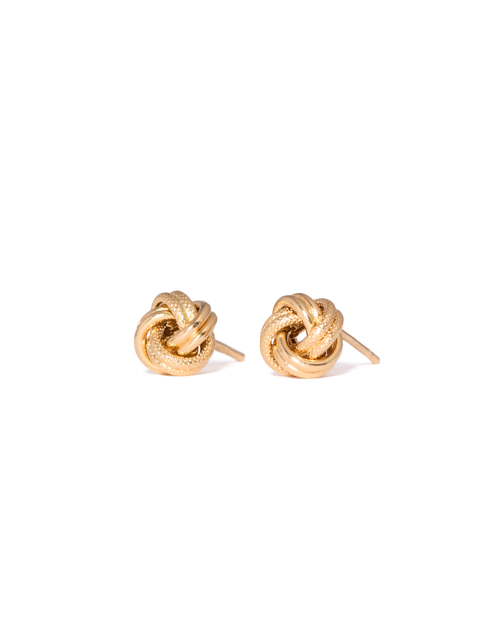 Solirah Artisan Knot Studs – 18K Gold